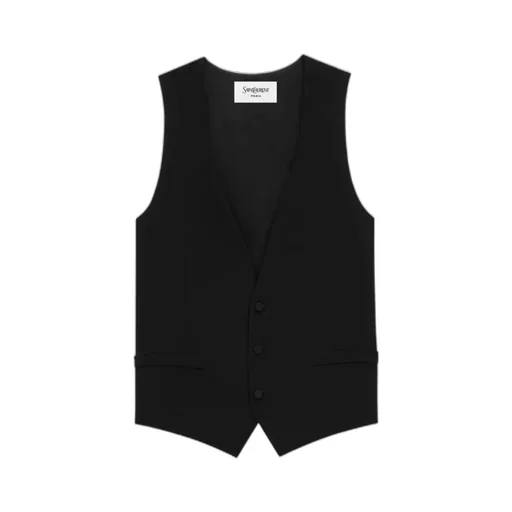 Vest In Silk Crepe Muslin
