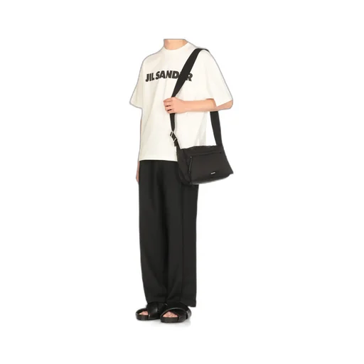 Jil Sander Soft Logo Printed Messenger Bag