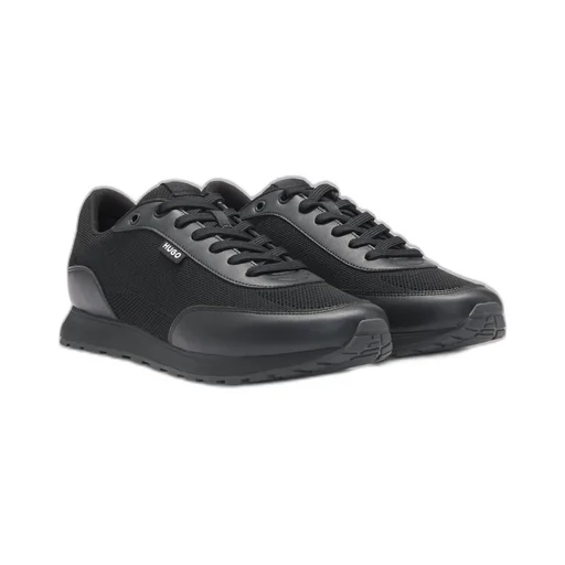Hugo Boss Mesh-Panelled Lace-Up Sneakers