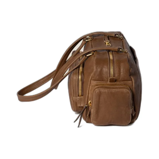 Pocket Washed Nappa Leather Bag