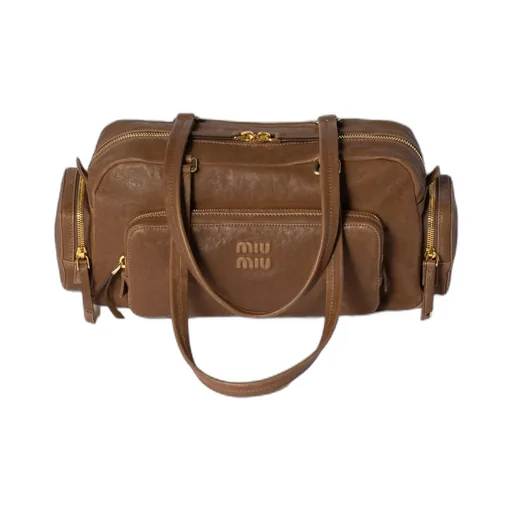 Pocket Washed Nappa Leather Bag