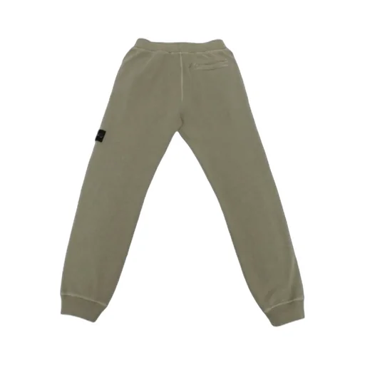 Stone Island Junior Logo Embroidered Straight Leg Pants