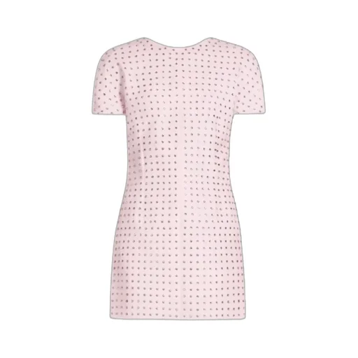 Sportmax All-Over Embellished Crewneck Dress