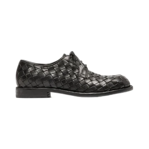 Black Leather Derby Shoes