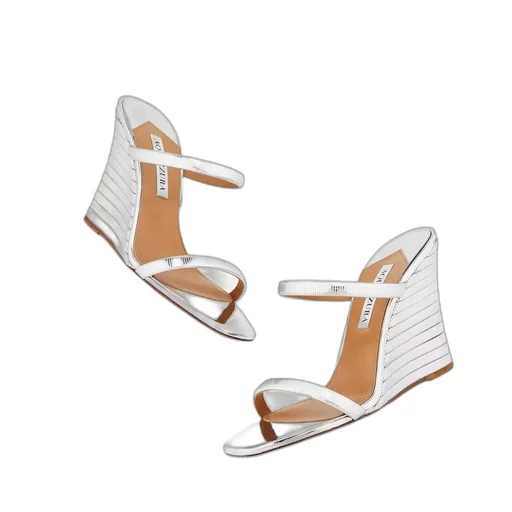 Aquazzura Riviera Chain Wedge Sandals
