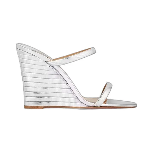 Aquazzura Riviera Chain Wedge Sandals