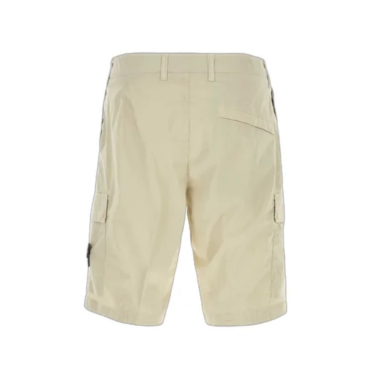 Stone Island Logo Patch Stretch Bermuda Shorts
