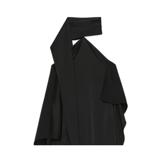 Scarf Dress In Crepe And Satin