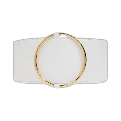 Wide Round Buckle Belt