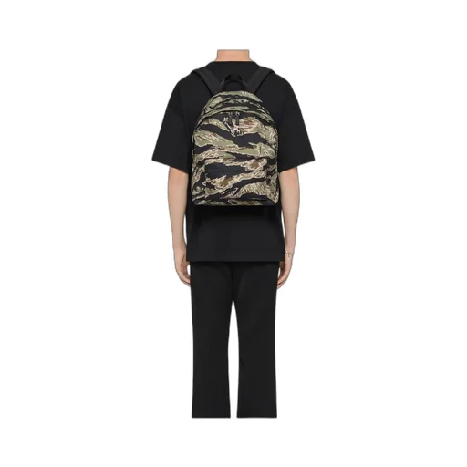Essential U Backpack In Nylon With Camo Print