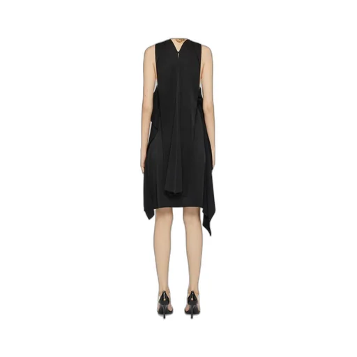 Scarf Dress In Crepe And Satin