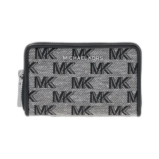Logo-Plaque Zip-Fastening Wallet
