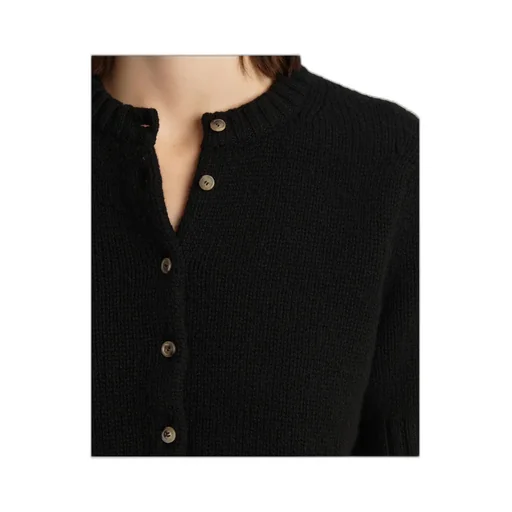 Short-Sleeve Button-Up Cardigan