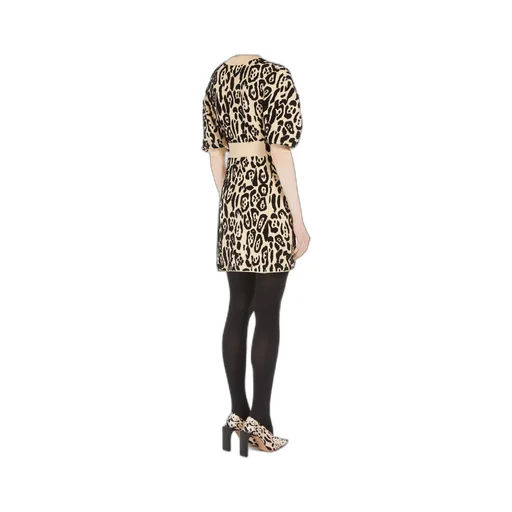 Animal-Print Terry Dress
