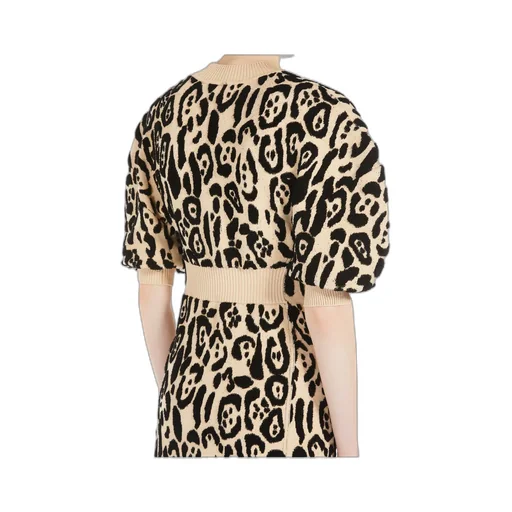 Animal-Print Terry Dress