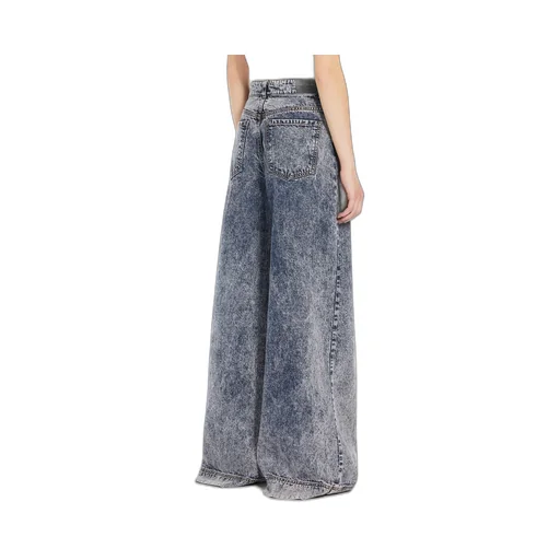 Cotton Denim Wide Jeans