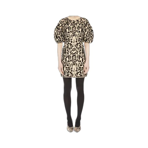 Animal-Print Terry Dress