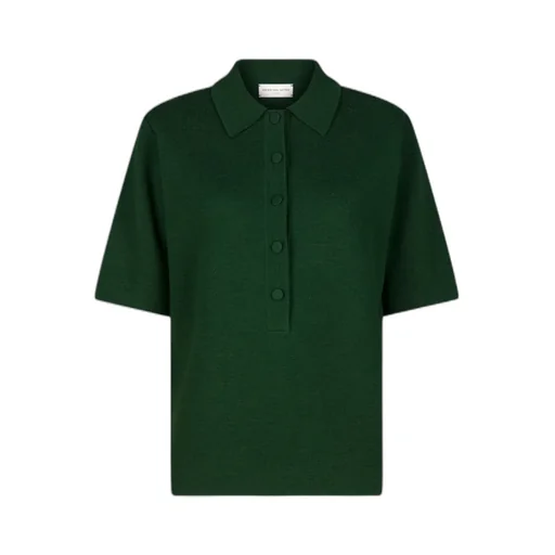 Short-Sleeved Knitted Polo Shirt