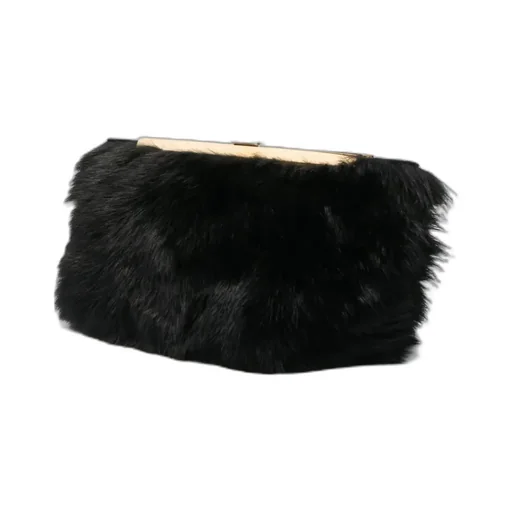 Aimee Shearling Clutch Bag