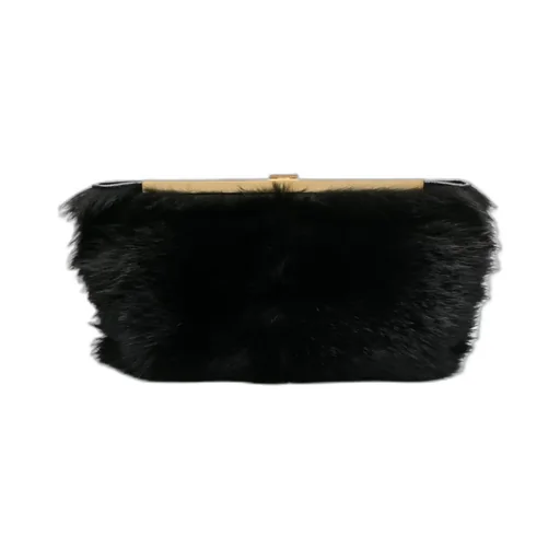 Aimee Shearling Clutch Bag