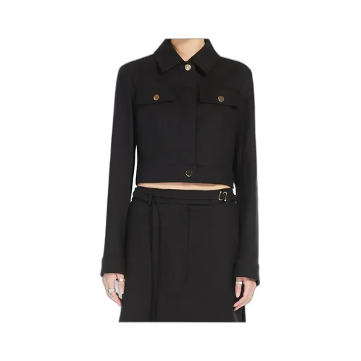 Cotton Cady Cropped Jacket