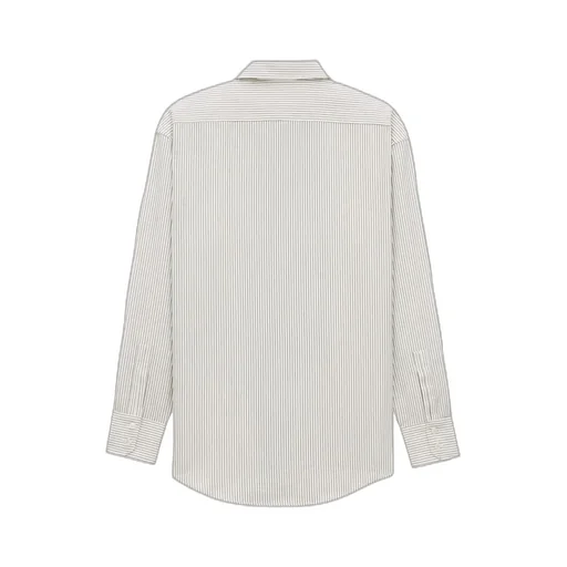 Saint Laurent Cassandre Striped Button-Up Shirt