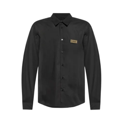 Versace Jeans Couture Logo Plaque Long-Sleeved Shirt