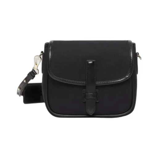 Canvas And Leather Shoulder Bag