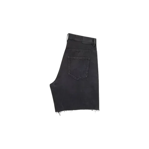 Saint Laurent Distressed Denim Bermuda Shorts