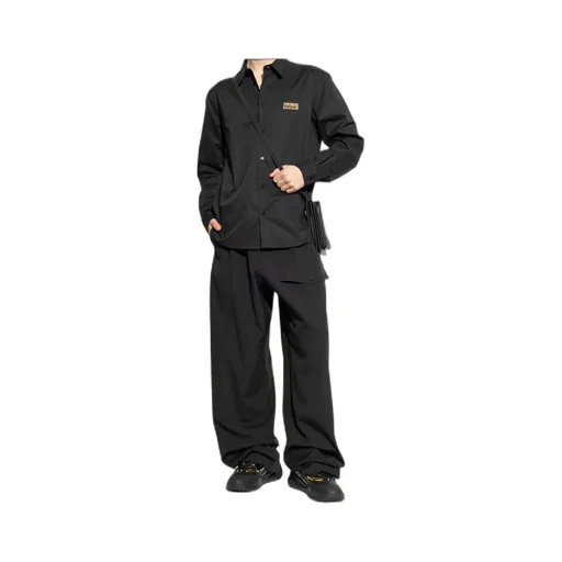 Versace Jeans Couture Logo Plaque Long-Sleeved Shirt