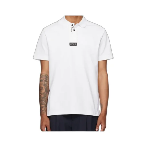 Versace Jeans Couture Barocco Print Short-Sleeved Polo Shirt
