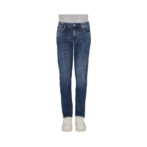 Emporio Armani J06 Spot-Detailed Slim-Fit Denim Jeans