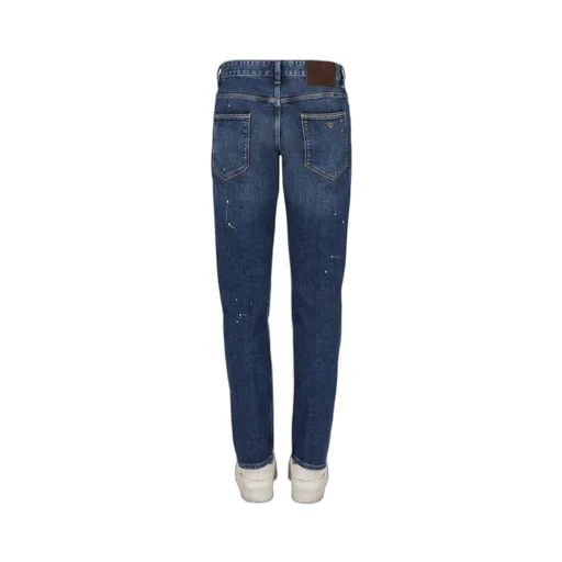 Emporio Armani J06 Spot-Detailed Slim-Fit Denim Jeans