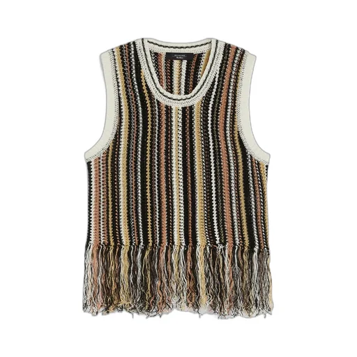 Linen Top With Fringes