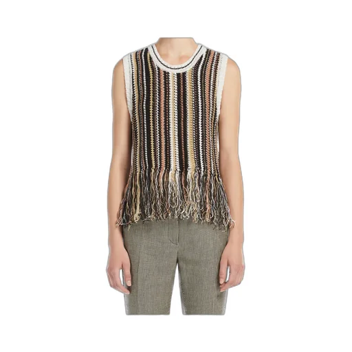 Linen Top With Fringes