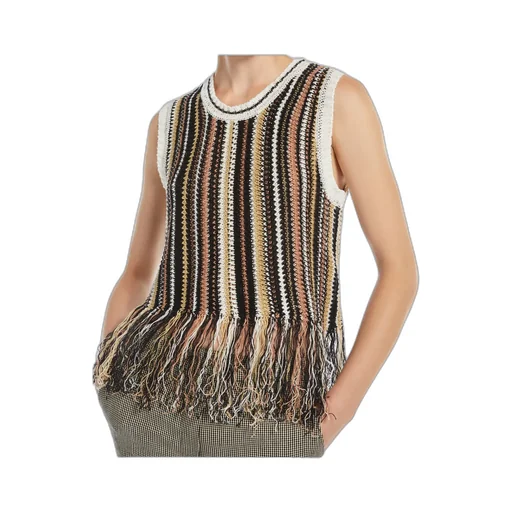 Linen Top With Fringes