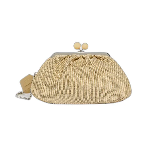 Medium Raffia-Effect Pasticcino Bag