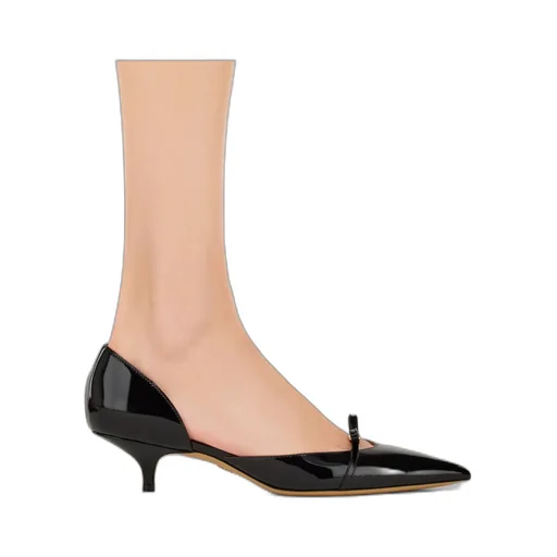 Mini Bow Mid Heel Pump