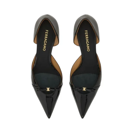 Mini Bow Mid Heel Pump