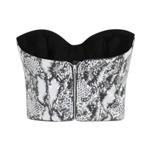 Sequined Tube Top
