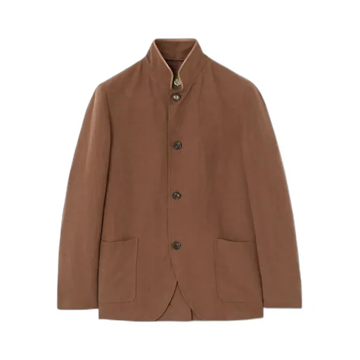 Loro Piana Spagna Long-Sleeved Buttoned Jacket