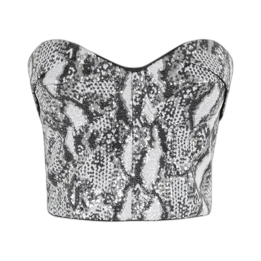 Sequined Tube Top