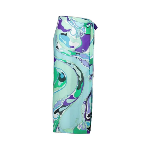 Pucci Graphic Printed Tie Fastened Midi Skirt