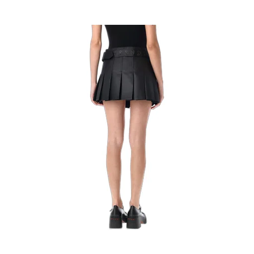 Junya Watanabe Pleated Belted Mini Skirt