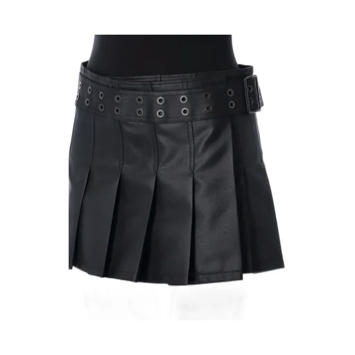 Junya Watanabe Pleated Belted Mini Skirt