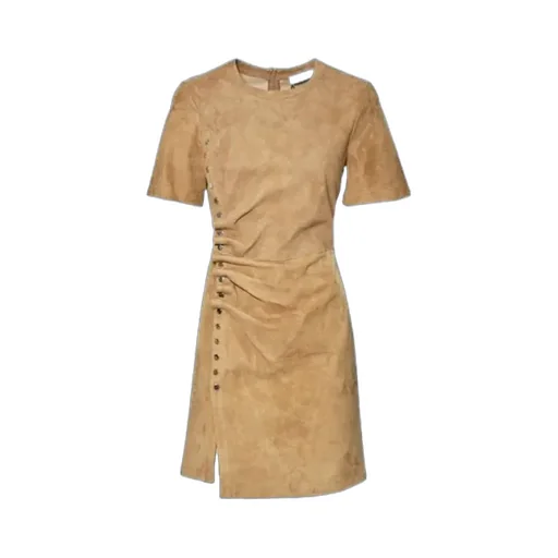 Rabanne Gathered Crewneck Mini Dress