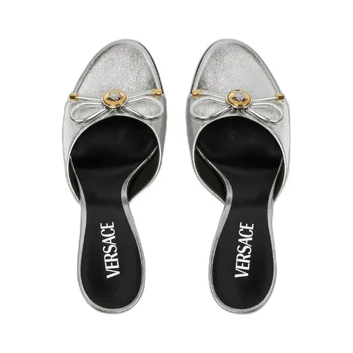 Versace High-Heeled Slip-On Sandals
