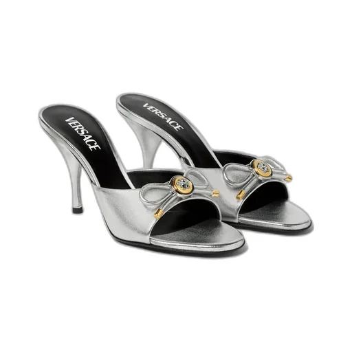 Versace High-Heeled Slip-On Sandals