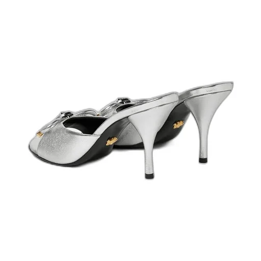 Versace High-Heeled Slip-On Sandals