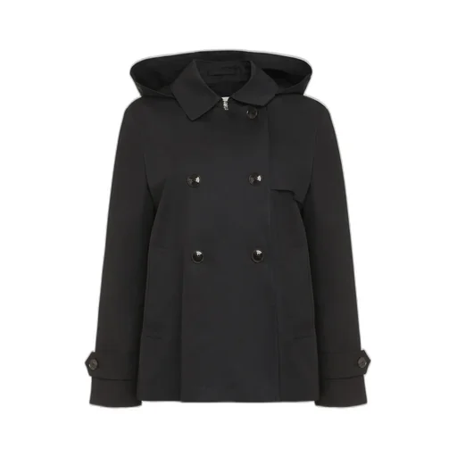 Herno Double Breasted Hooded Jacket